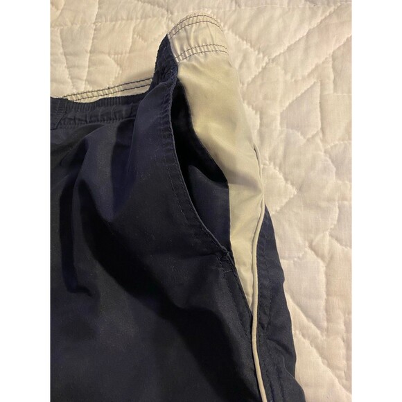 Nike Men’s Navy XL Swimsuit Trunks Side Pockets with Tie Waist Pool Lake - Picture 4 of 10